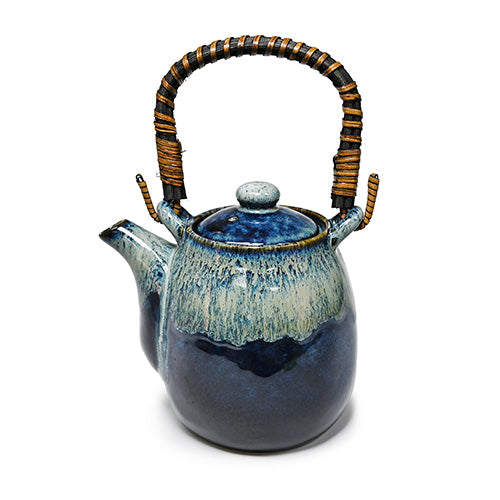 TEAPOT W/ WOODEN HANDLE/STRAINER 16oz