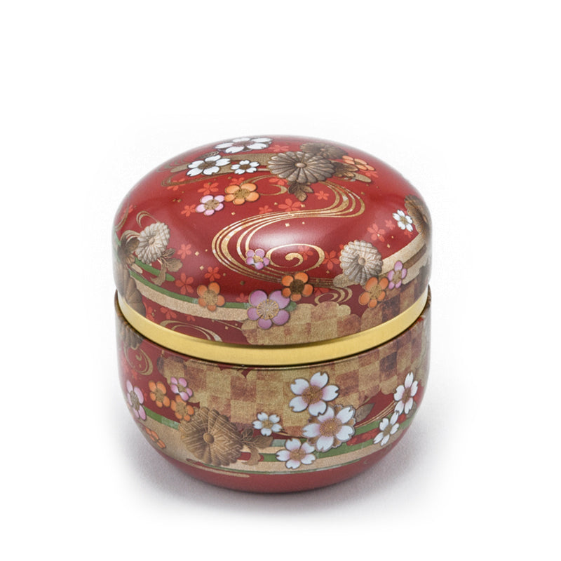 TEA CONTAINER STAINLESS STEEL  W/ PLASTIC LID 100gr