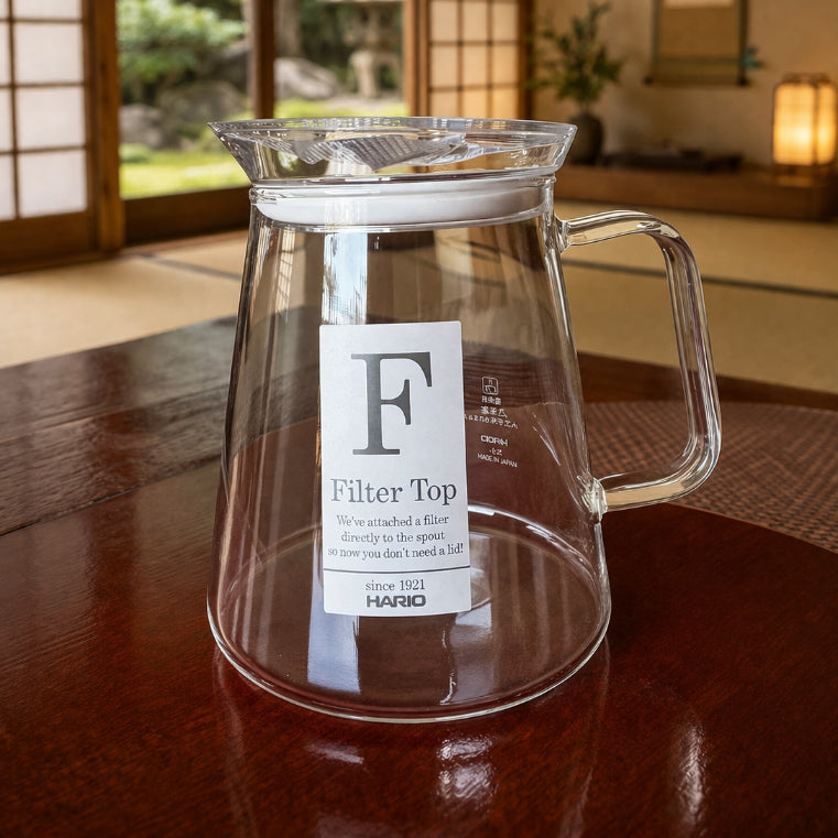FILTER TOP GLASS TEA POT- CLEAR